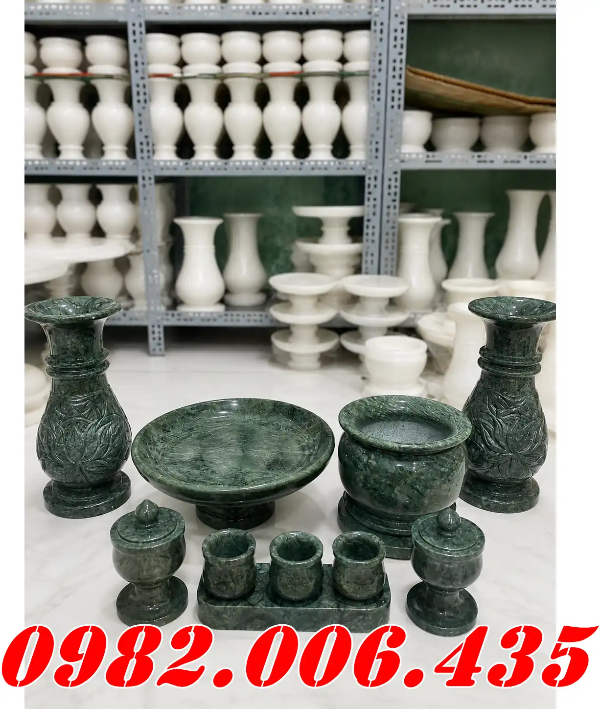 Bán bộ bát hương lọ hoa mâm quả đá tại Bà Rịa Vũng Tàu