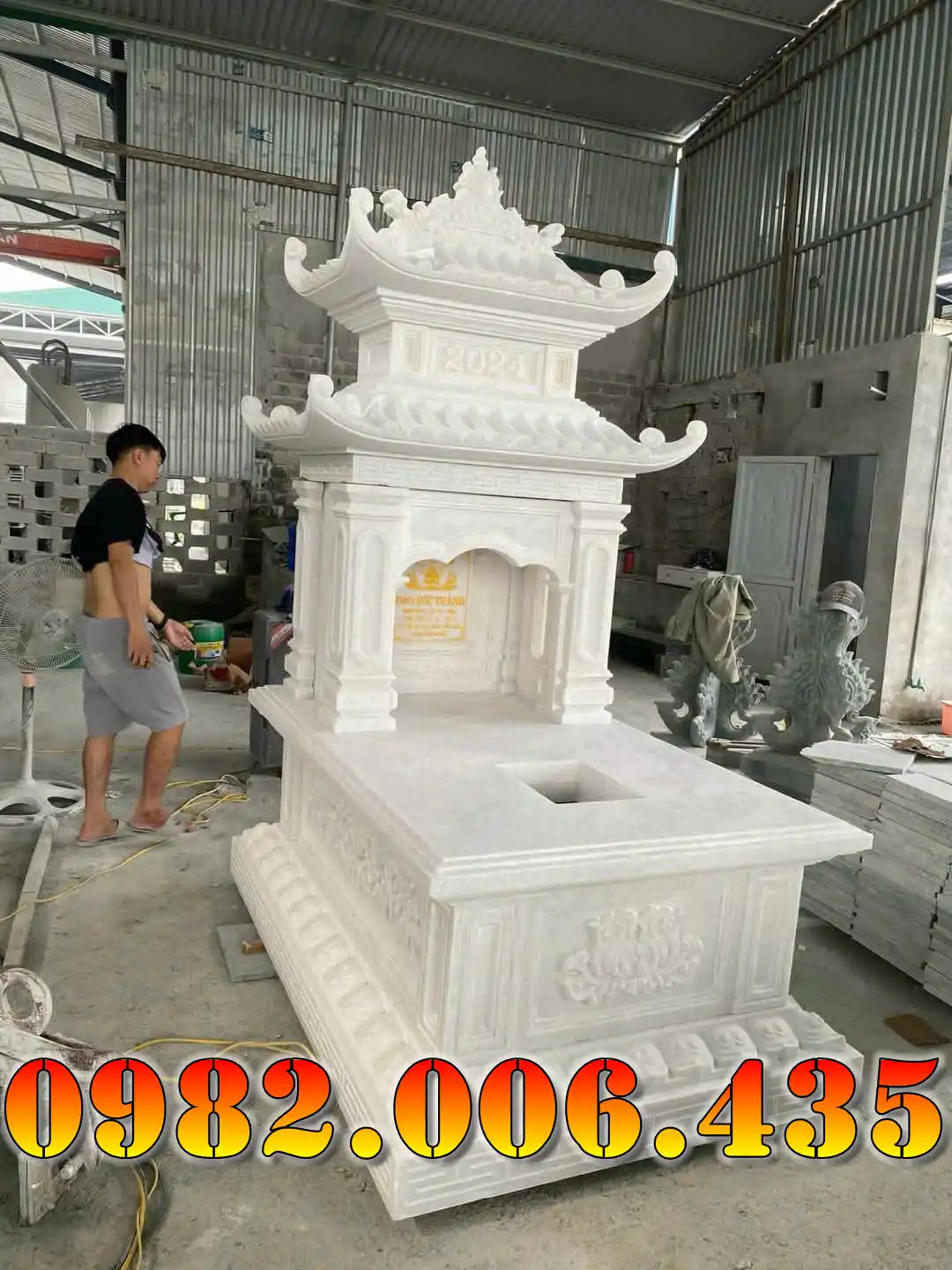 Vì sao mộ đá trắng phù hợp với điều kiện tại Long An
