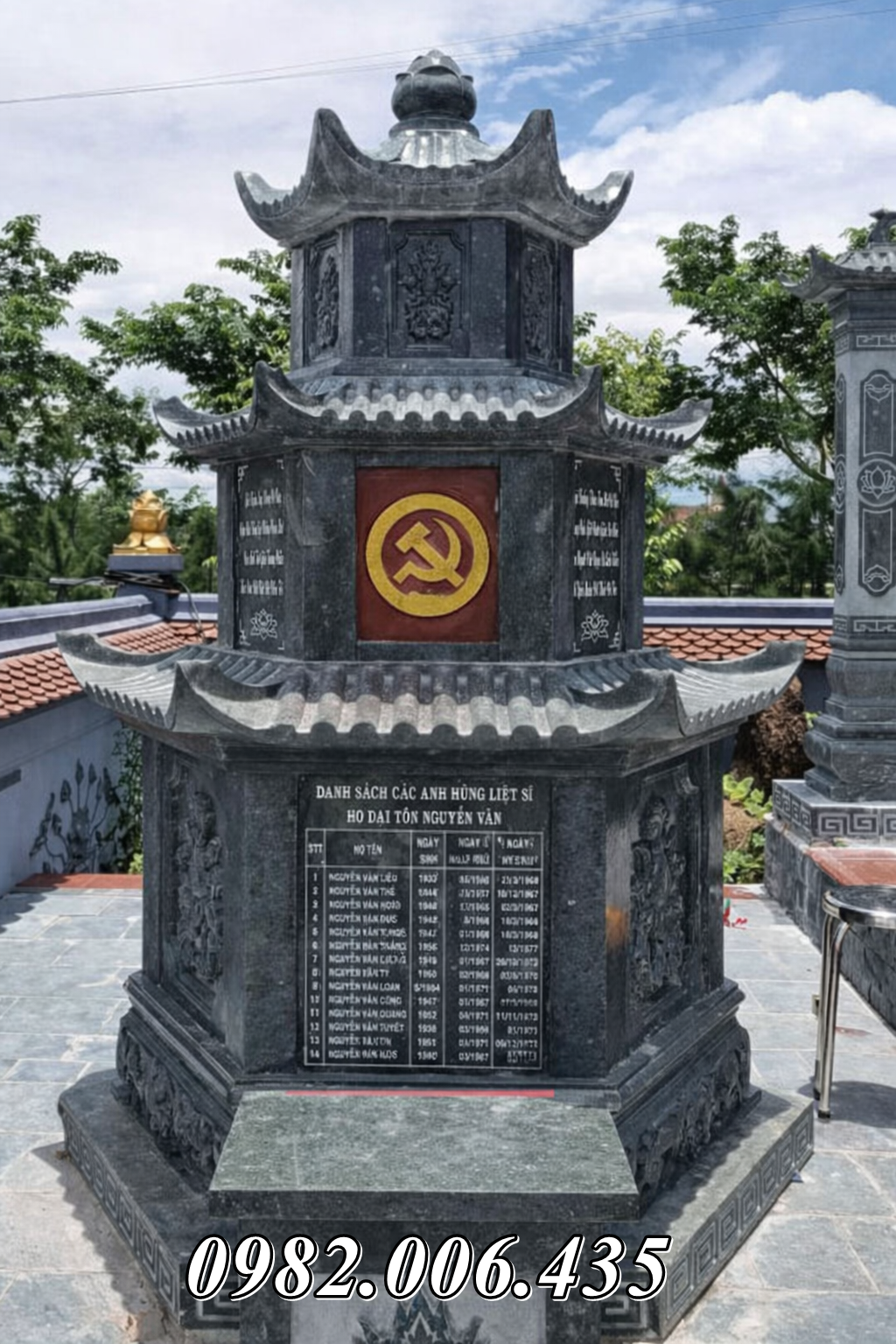 Giá mộ tháp – bảo tháp đá bán tại Vũng Tàu