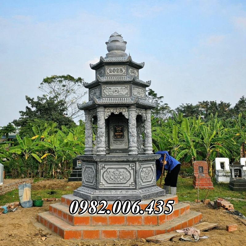 Kích thước mộ tháp – bảo tháp đá để tro cốt