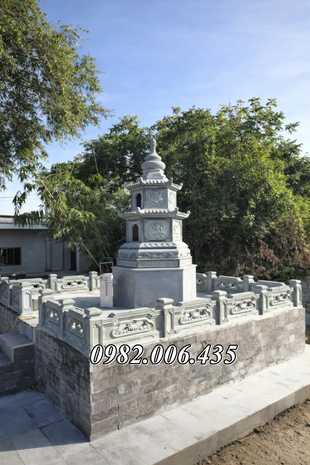 Mẫu Mộ Tháp Đá Chùa Đẹp Nhất – Chuẩn Phật Giáo