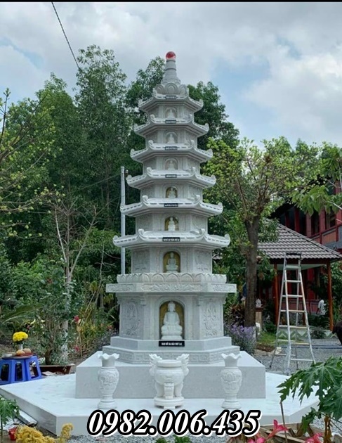 Vũng Tàu Mẫu Bảo Tháp Đá Hoa Sen Đẹp Nhất – Chuẩn Phật Giáo
