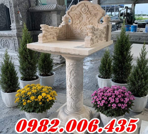 +29B Bàn Thờ Thiên Đá Vàng Cẩm Thạch Bán Tiền Giang