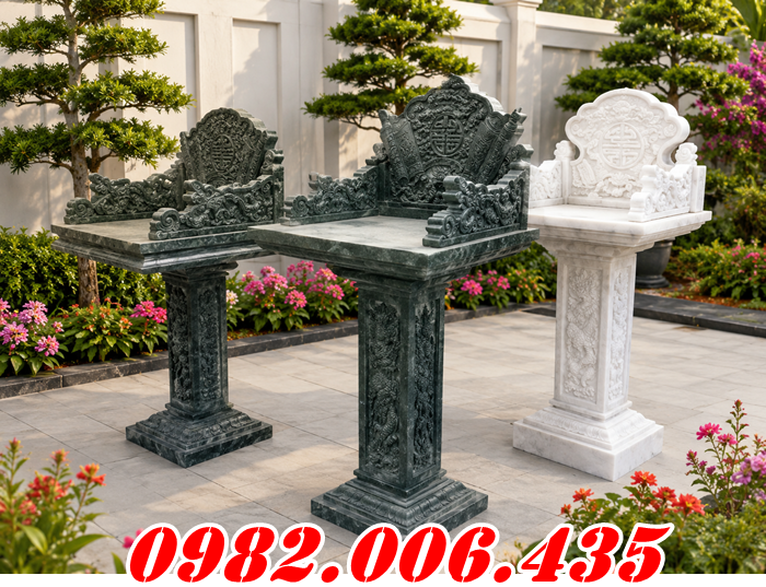 +32 Bàn Thờ Thiên Đá Xanh Nhập Khẩu Bán Sài Gòn