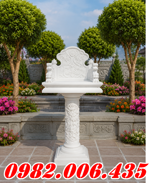+80 Bàn Thờ Thiên Đá Trắng Xanh Bán Long An
