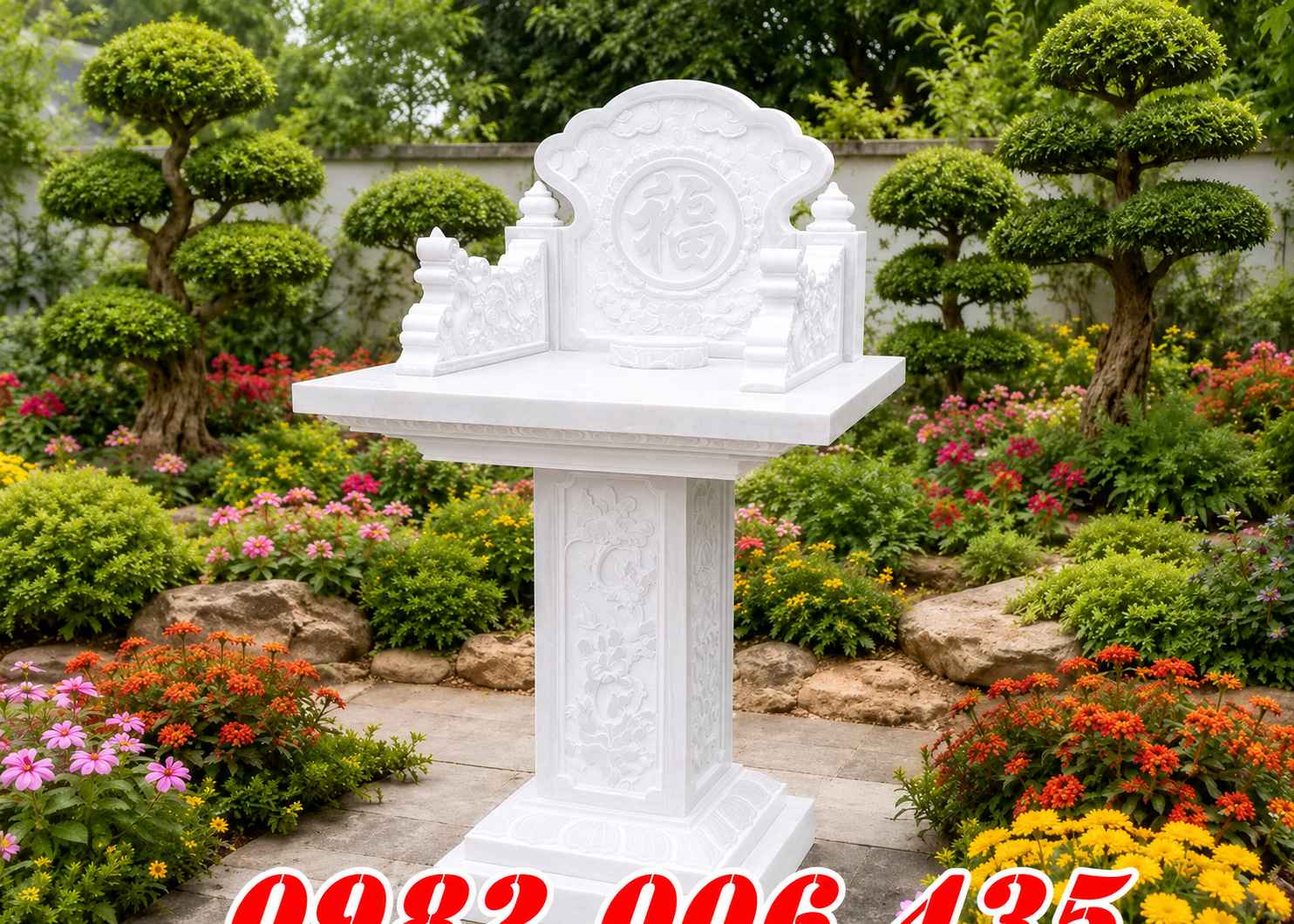 Bàn thờ thiên đá trắng Đồng Nai