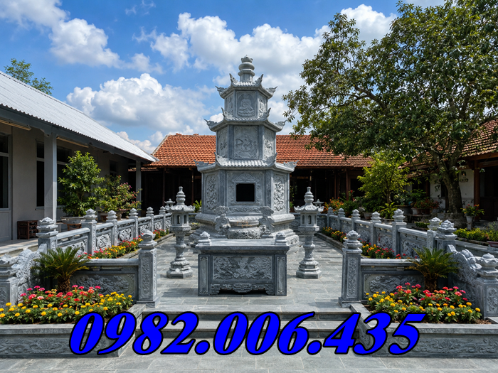 Giá Bán Mộ Tháp Đá Phật Giáo Để Tro Cốt Tiền Giang