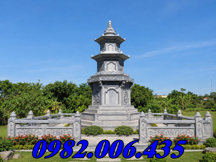 Kích Thước Mộ Tháp Đá Đơn Giản Bán Tiền Giang