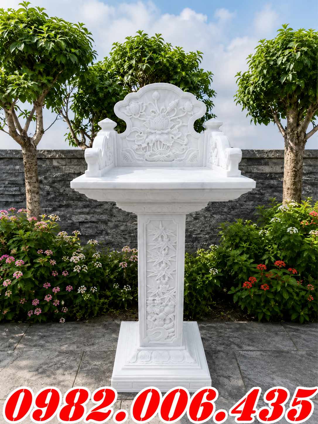 Mẫu bàn thờ thiên đá đẹp tại TP.HCM