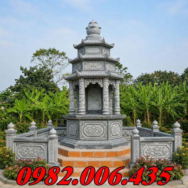 Mộ Tháp Đá Giá Rẻ Ở Tiền Giang Để Hài Tro Cốt