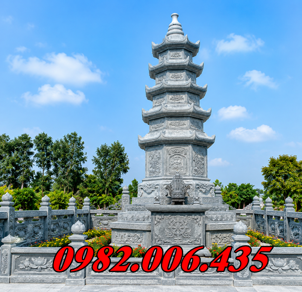 Mộ Tháp Đá Hoa Cương Để Tro Cốt Tiền Giang