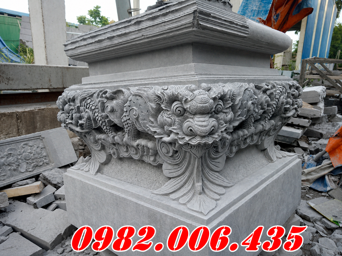 đá kê chân cột gỗ