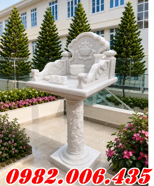 12+ Bàn Thờ Thiên Đá Trắng Bán Sóc Trăng