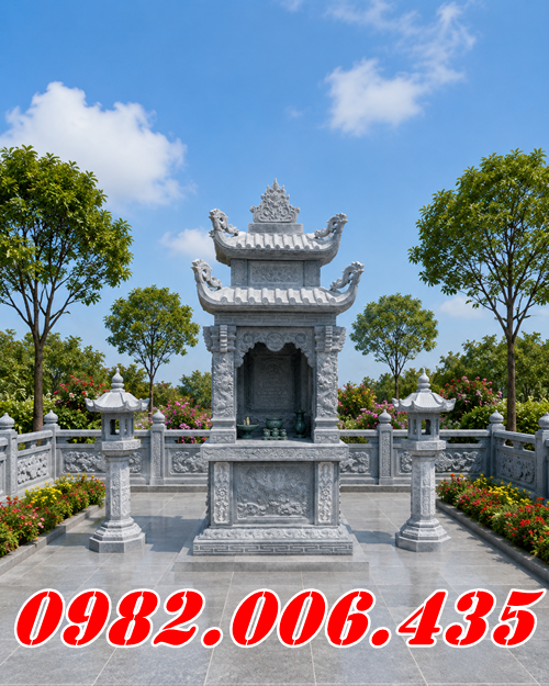 25TG Tiền Giang Xây Am Thờ Hũ Tro Cốt Bằng Đá Thiên Nhiên 