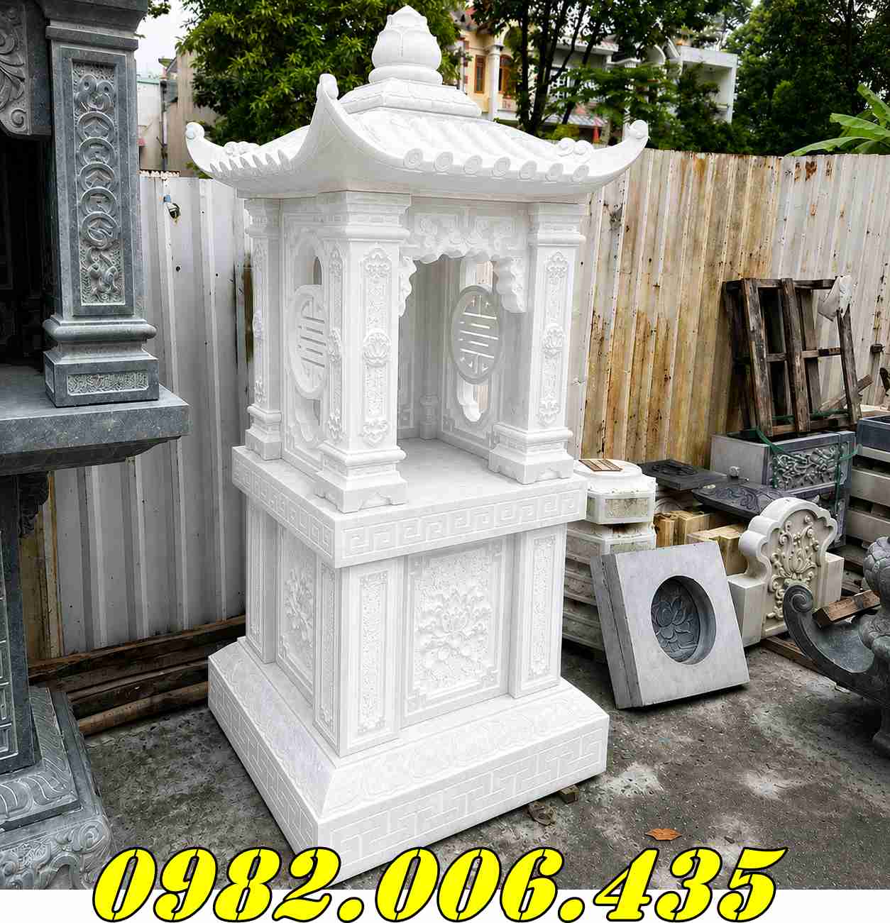 Am Thờ Tro Cốt Bằng Đá Đẹp TÂY NINH – Mẫu Nhà Để Hũ Tro Cốt