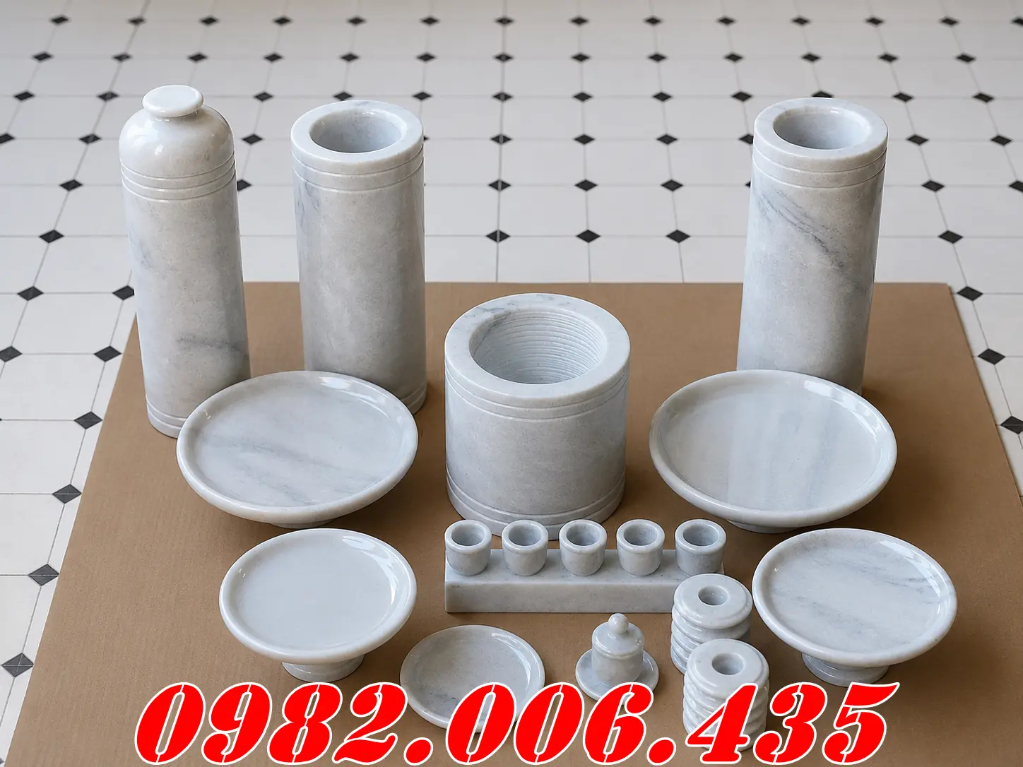 Bán Sẵn 25 Sản Phẩm Bộ Bát Hương Đá Thiên Nhiên Bạc Liêu