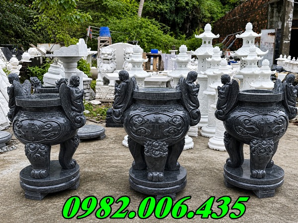 Bộ Bát Hương Đá Đẹp Bán Hải Phòng – Đồ Thờ Đá Bền Vững