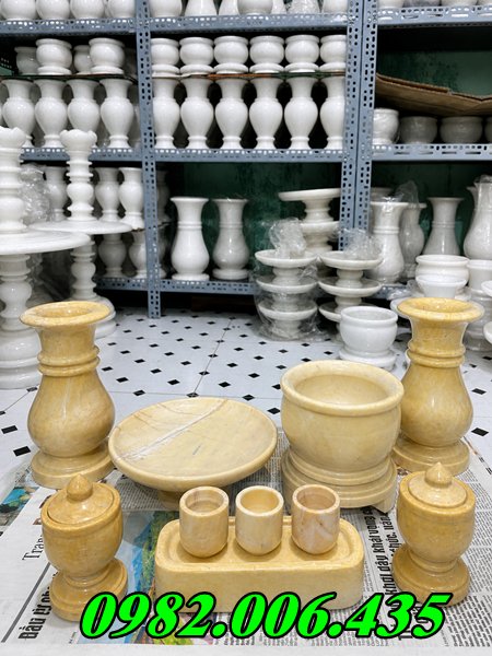 Bộ bát hương đá VÀNG Bán Hà Nội