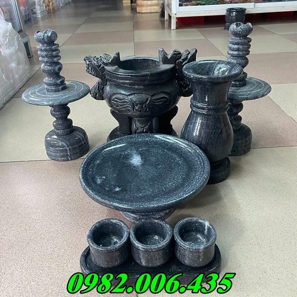Bộ bát hương đá xanh Bán Cà Mau