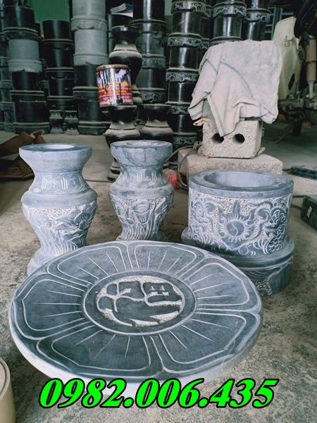 Bộ bát hương đá xanh Bán Hải Phòng