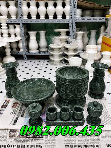 Bộ bát hương đá xanh Bán Long An