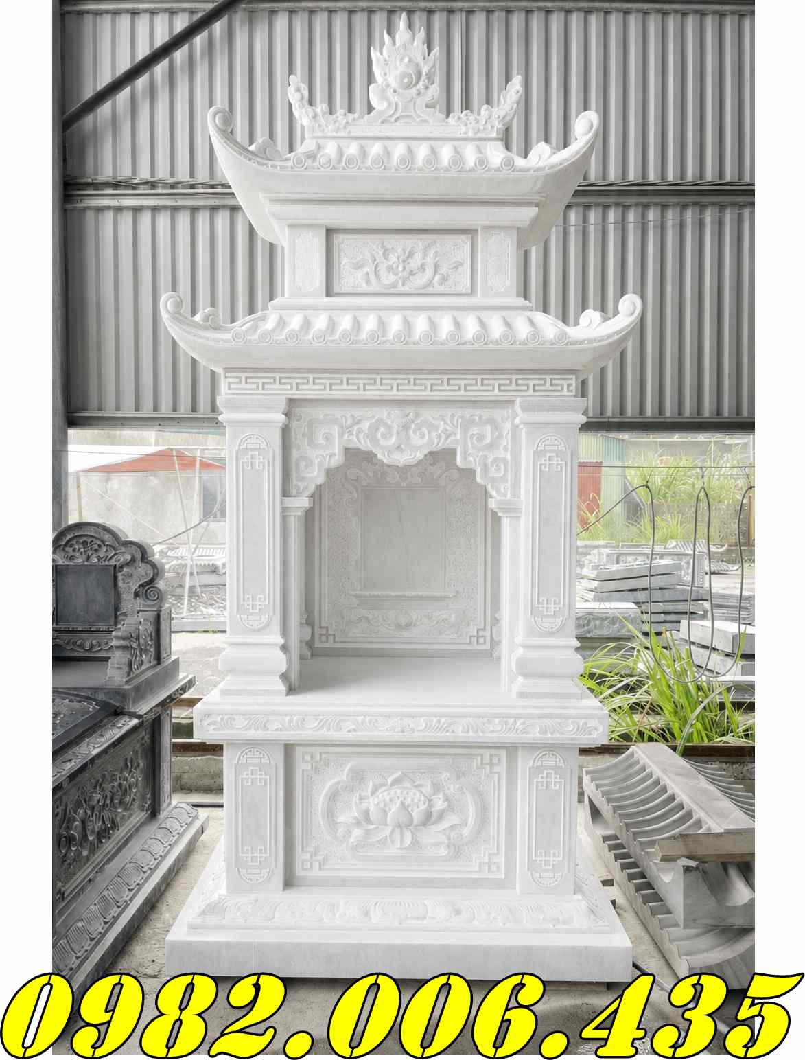 Các Kích Thước Am Thờ Tro Cốt Đá Cà Mau Phổ Biến Hiện Nay