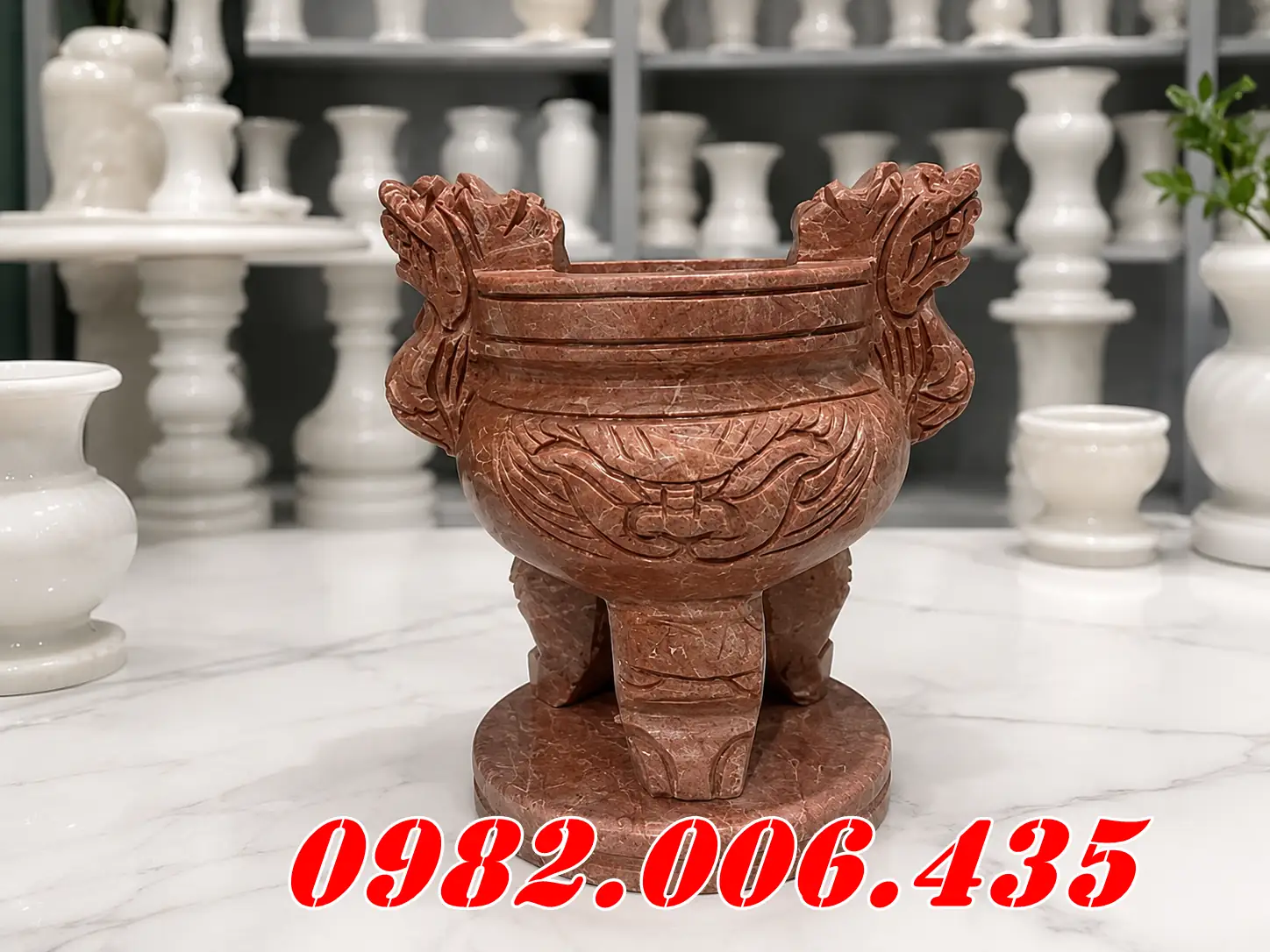 Địa chỉ Bán Bạc Liêu nhận làm bộ bát hương đá đẹp, bền, đúng kích thước
