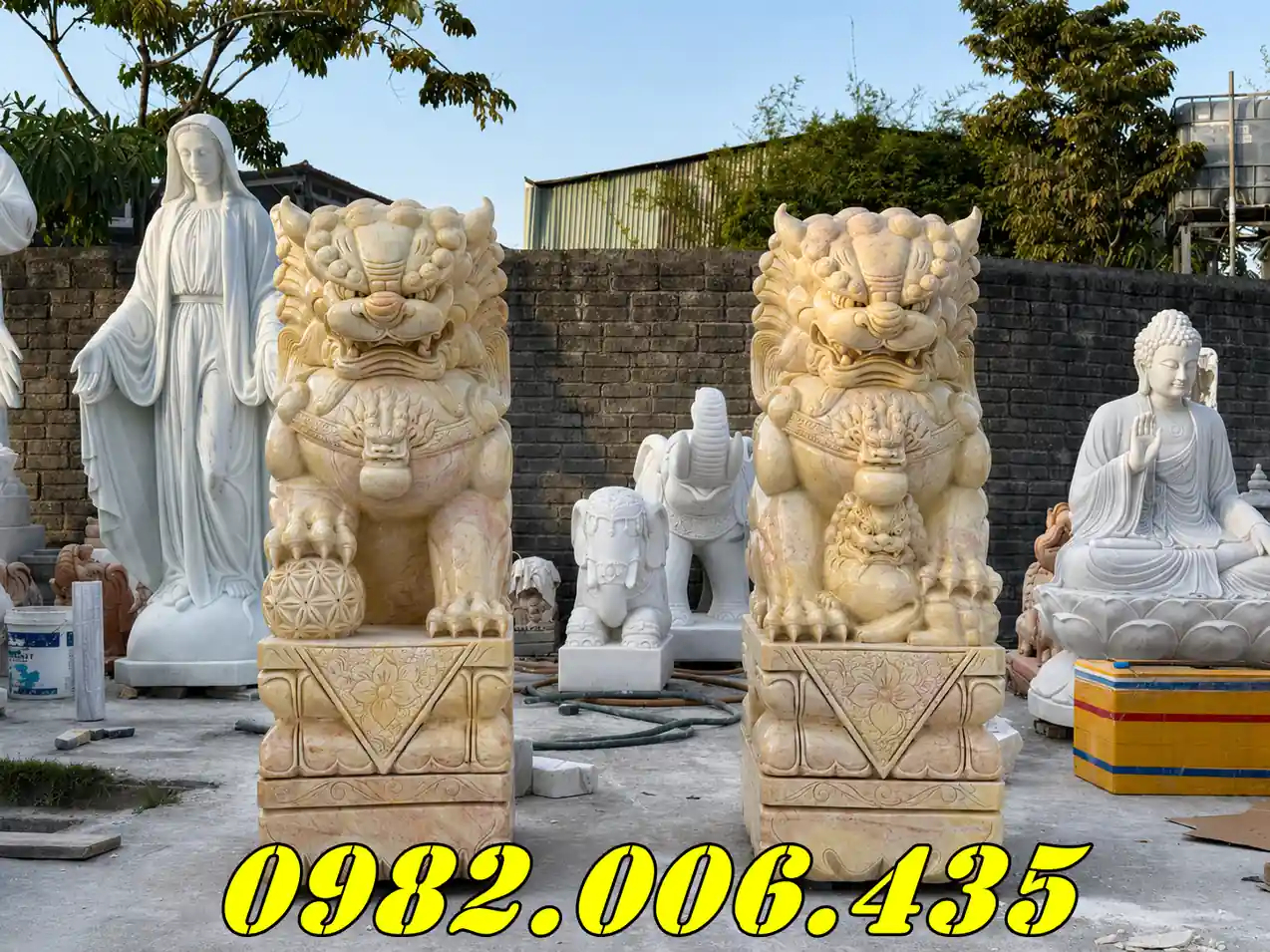 Giá bán kỳ lân đá đẹp theo kích thước Bình Dương