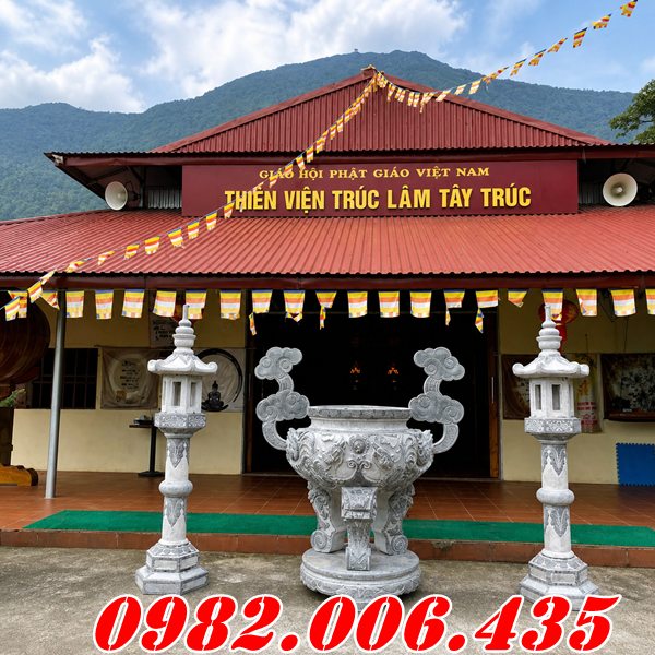 Kích thước lư hương đá thông dụng tại LONG AN