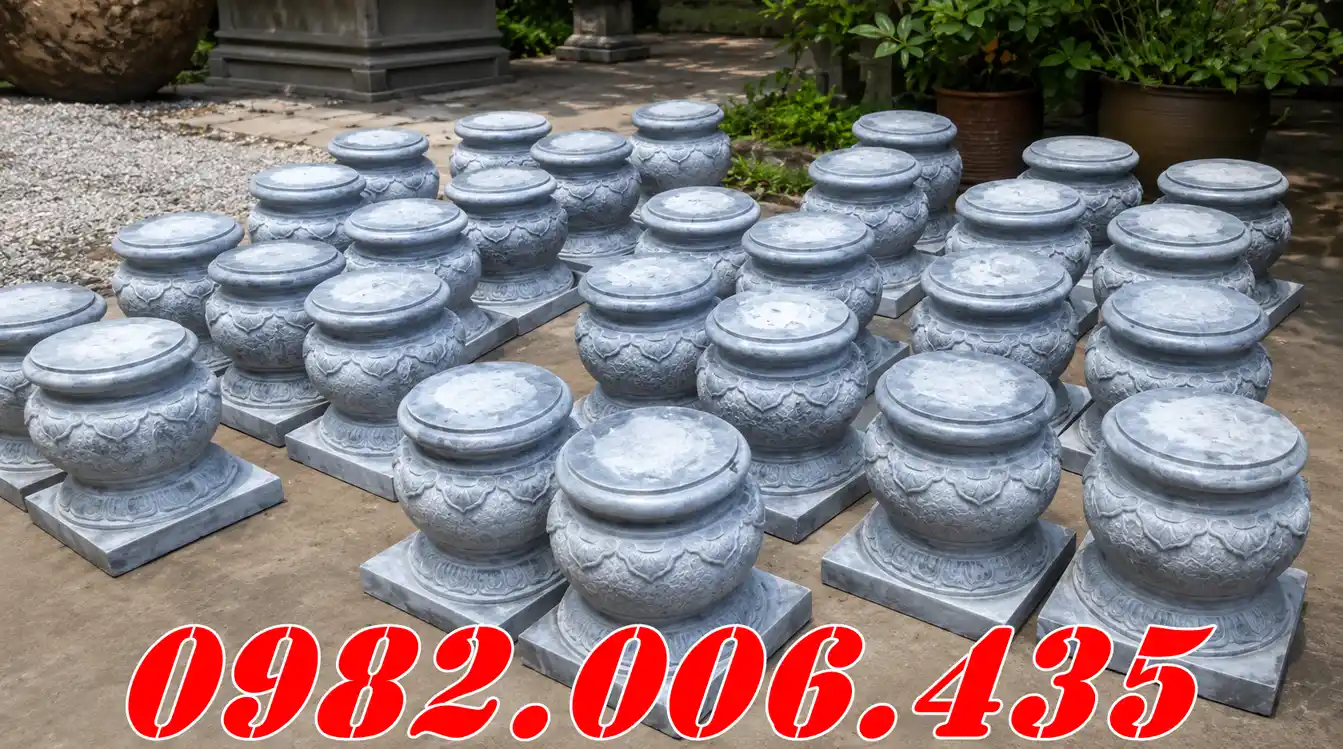 Những Mẫu Đá Kê Chân Cột Gỗ Được Ưa Chuộng Bán Ở Quảng Ninh