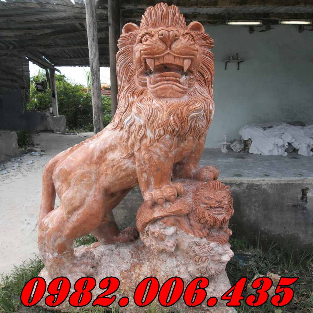 Tượng Sư Tử Đá Đẹp Bán Bình Phước – Linh Vật Trấn Cổng