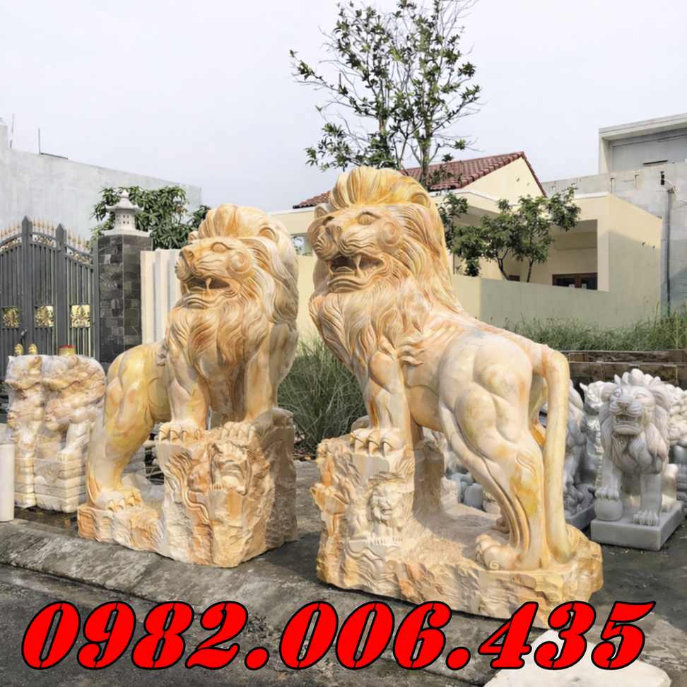 Tượng sư tử đá cẩm thạch Bán Đồng Nai