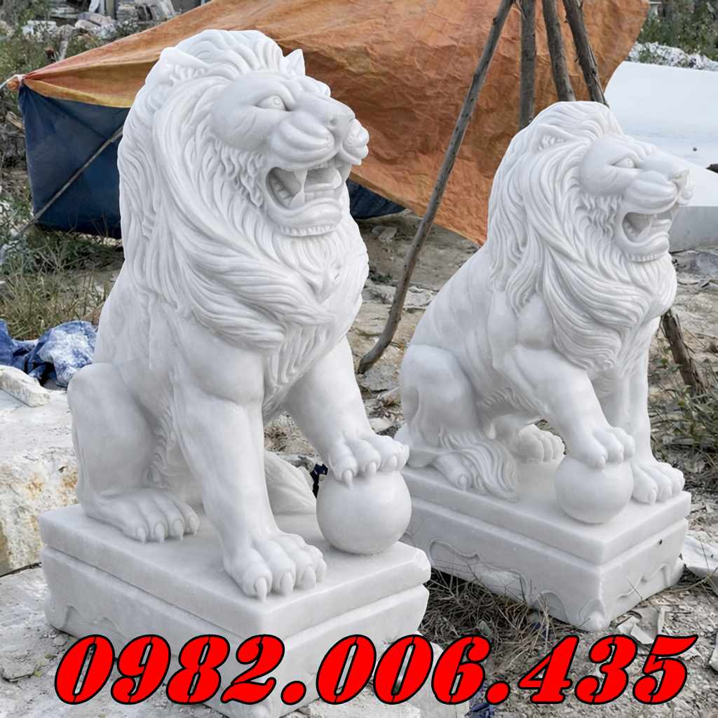 Tượng sư tử đá ngồi Bán Đồng Nai